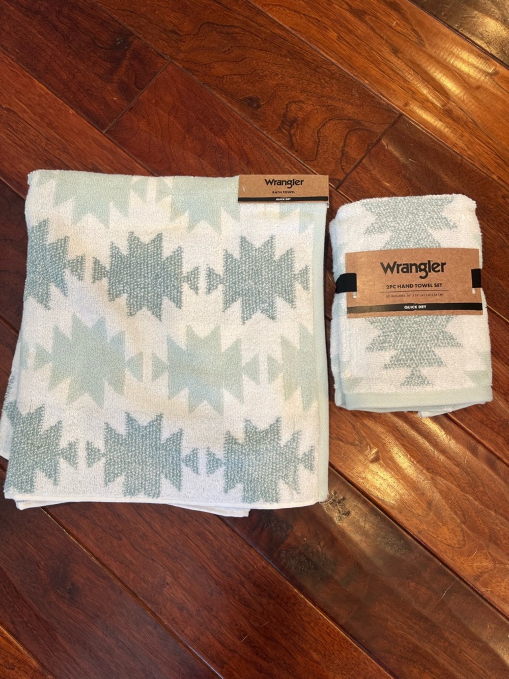 Wrangler quick dry Bath and Hand Towel Set